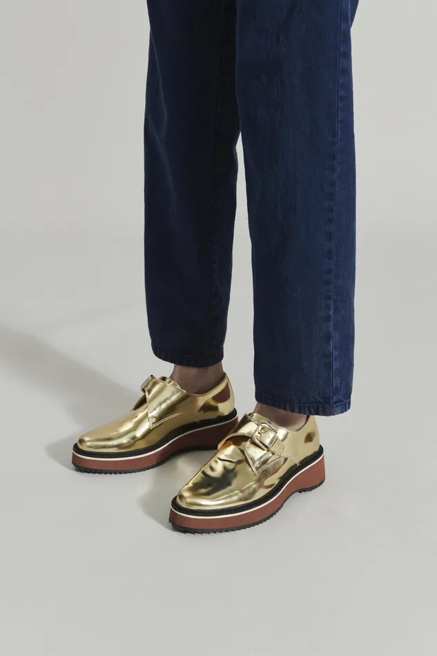 Rachel Comey Flats Loafers Women Curb Flat Gold