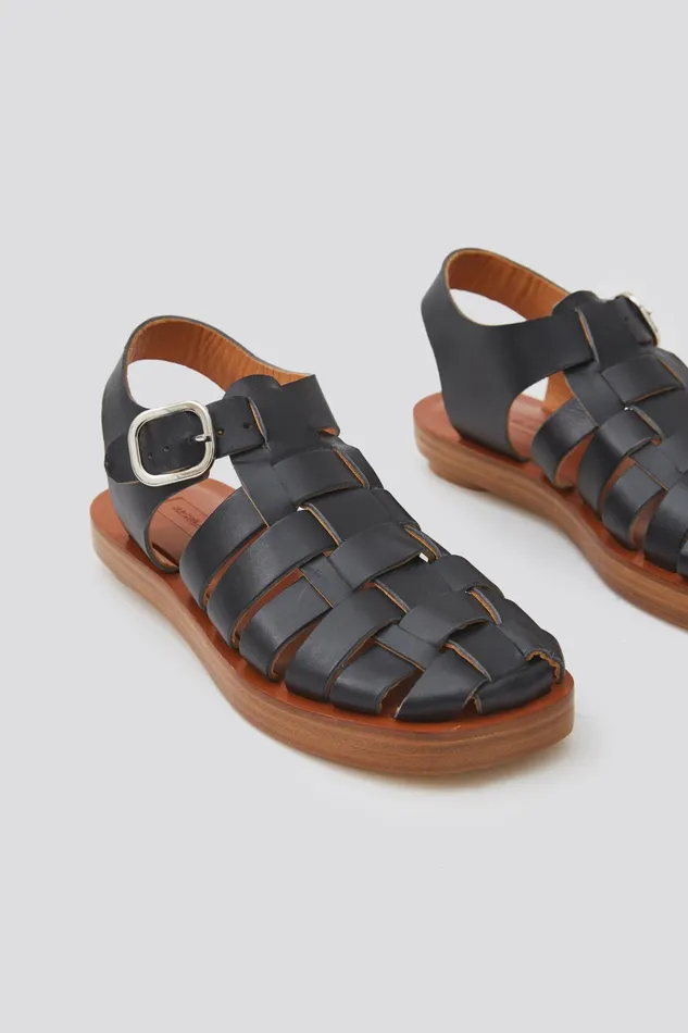Rachel Comey Flats Loafers Women Tucker Sandal Black Rachel Comey Flats Loafers Women Tucker Sandal Black