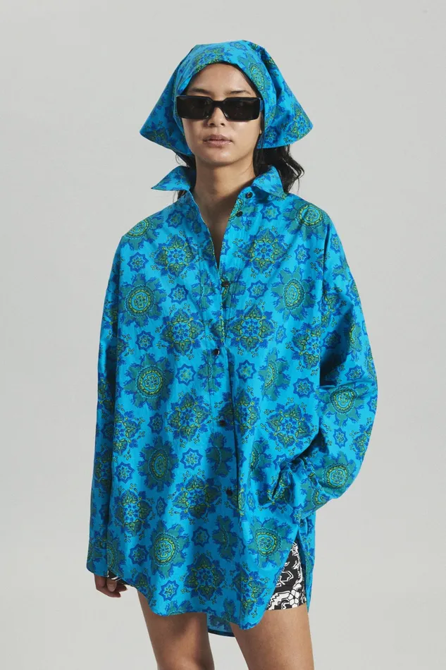 Rachel Comey Shirts Women Isa Shirt Blue Multi