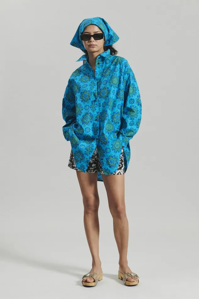 Rachel Comey Shirts Women Isa Shirt Blue Multi