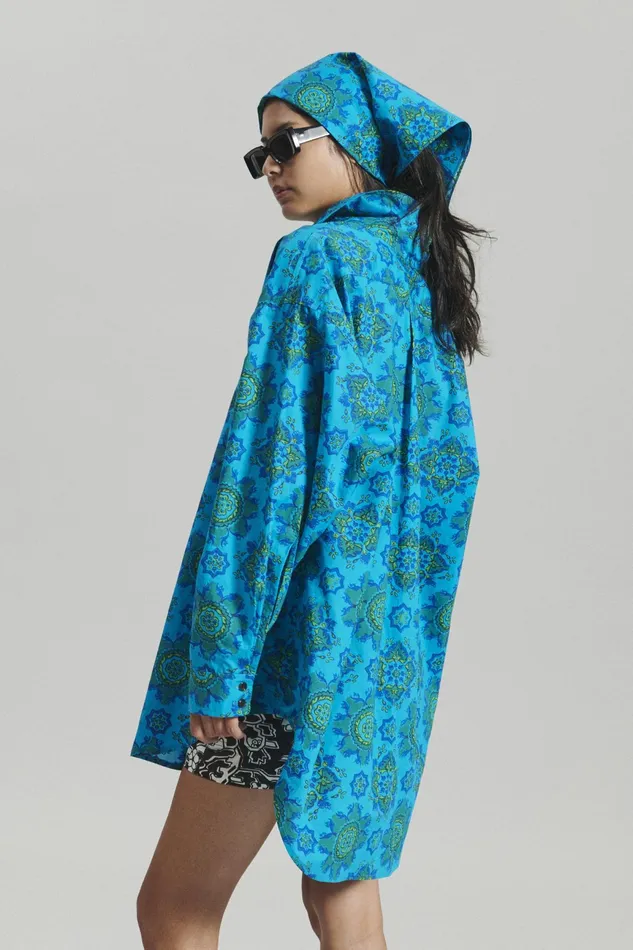 Rachel Comey Shirts Women Isa Shirt Blue Multi