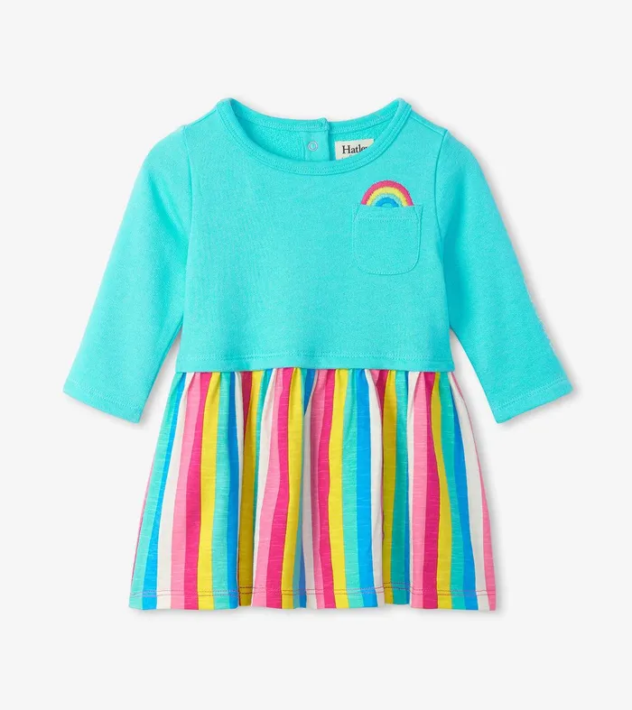 Radiant Rainbow Layered Knit Dress Hatley