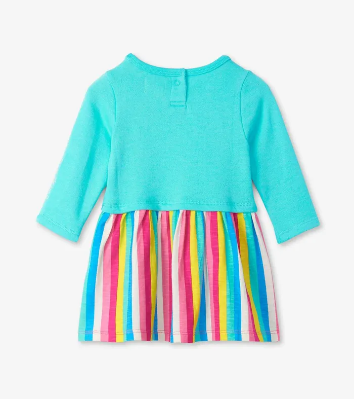 Radiant Rainbow Layered Knit Dress Hatley