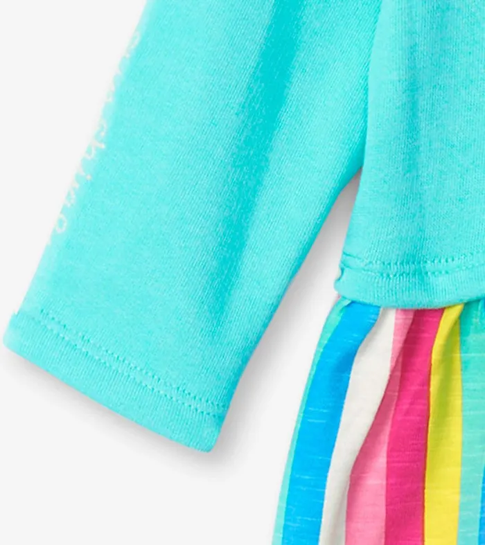 Radiant Rainbow Layered Knit Dress Hatley