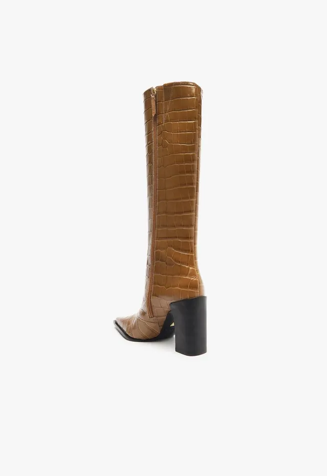 Raffaela Up Boot Brown Women Schutz Shoes Boots