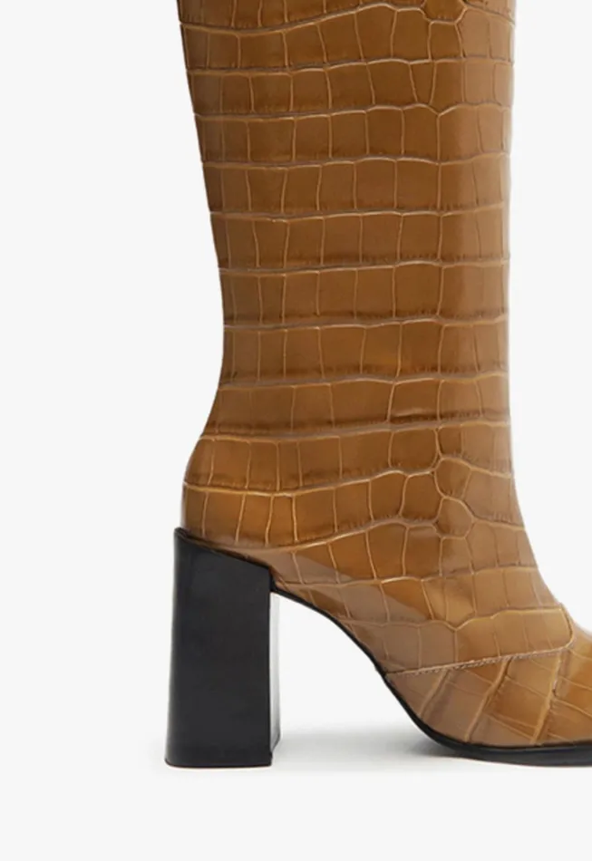 Raffaela Up Boot Brown Women Schutz Shoes Boots