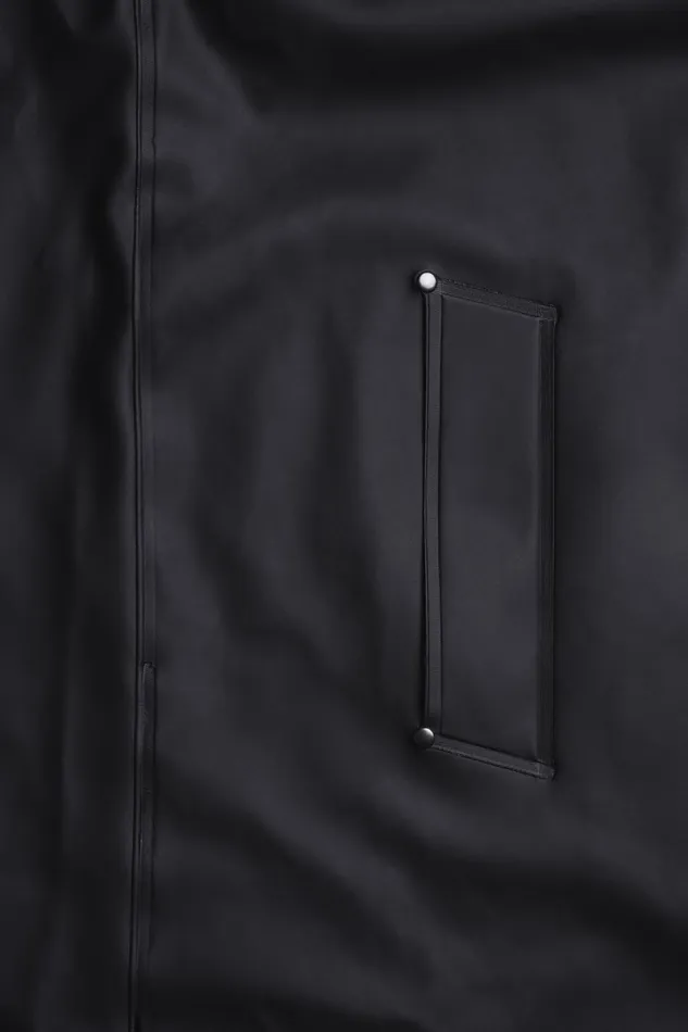 Raincoats Women Stutterheim Mosebacke Long Winter Jacket Black