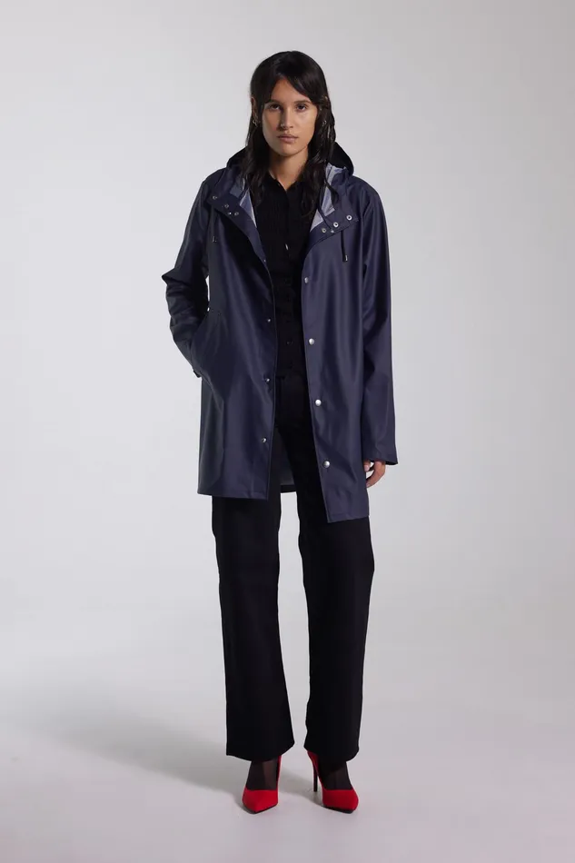 Raincoats Women Stutterheim Stockholm Lightweight Raincoat Navy