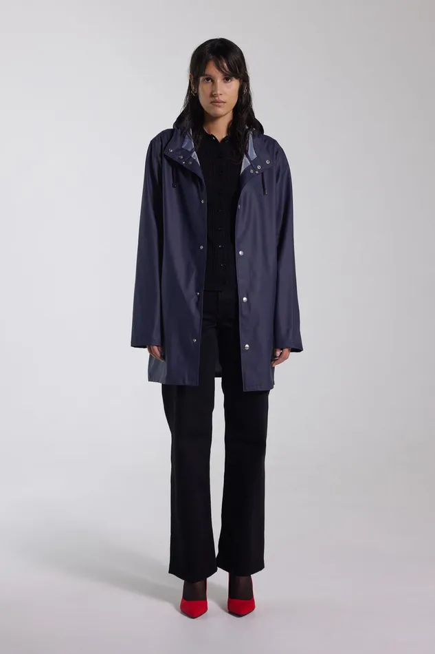 Raincoats Women Stutterheim Stockholm Lightweight Raincoat Navy