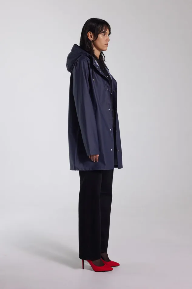 Raincoats Women Stutterheim Stockholm Lightweight Raincoat Navy