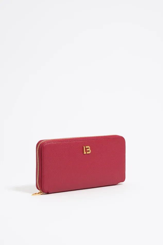 Red Leather Horizontal Wallet Red Women Bimba Y Lola Billfolds