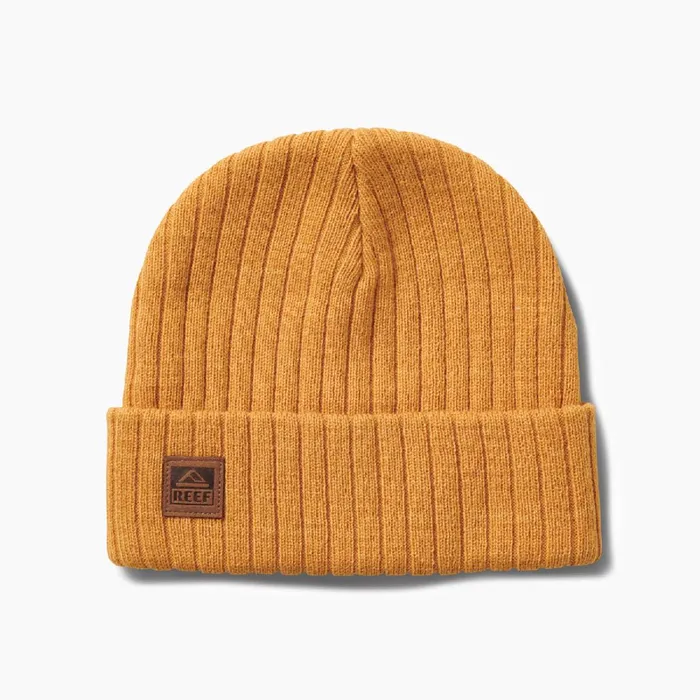 Reef Hats and Beanies Jenks Cuff Beanie Honey Gold 8211 Men