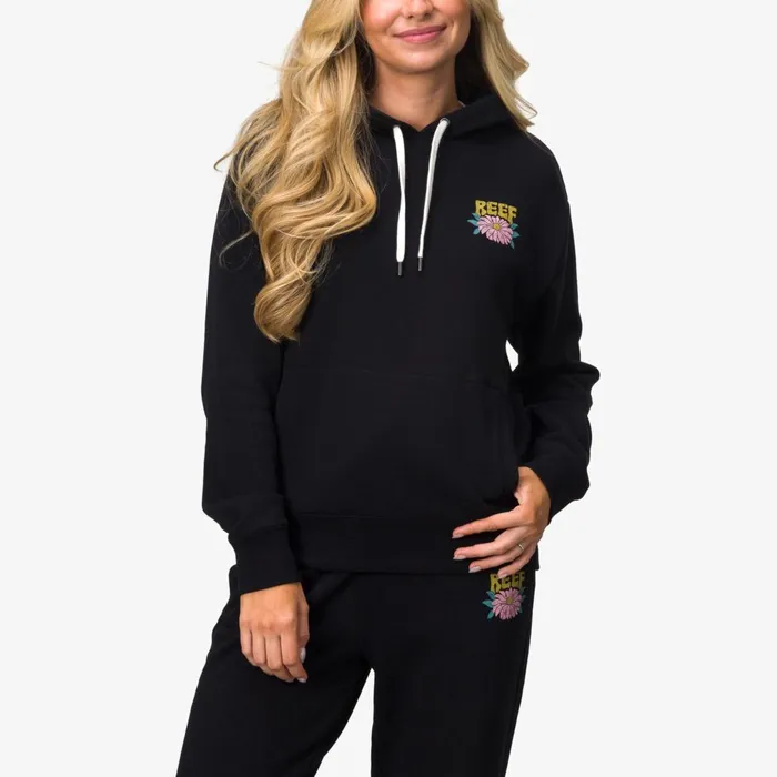 Reef Hoodies Sweaters and Jackets Josie Pullover Hoodie Caviar 8211 Women Reef Hoodies Sweaters and Jackets Josie Pullover Hoodie Caviar 8211 Women