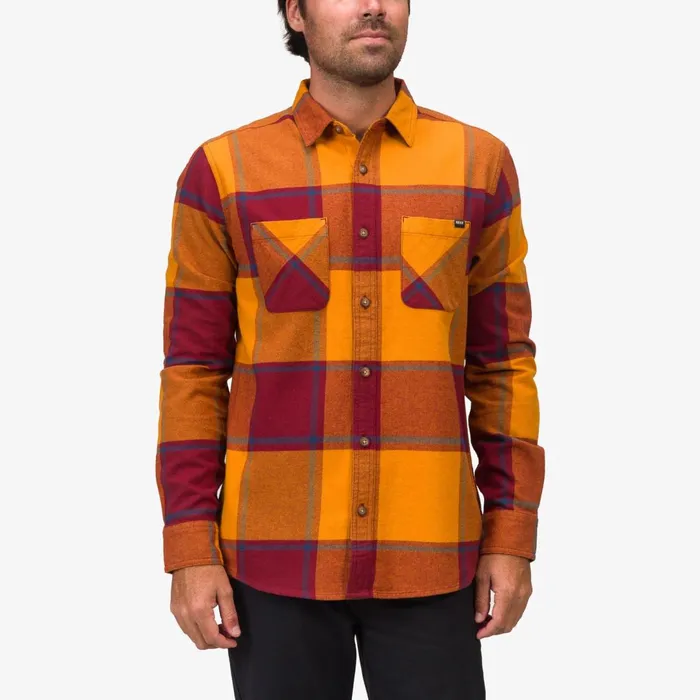 Reef Outerwear Morris Long Sleeve Woven Shirt Cathay Spice 8211 Men
