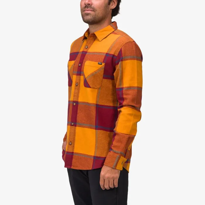 Reef Outerwear Morris Long Sleeve Woven Shirt Cathay Spice 8211 Men Reef Outerwear Morris Long Sleeve Woven Shirt Cathay Spice 8211 Men