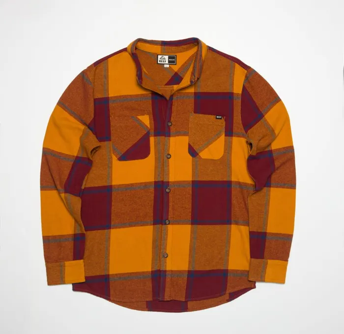 Reef Outerwear Morris Long Sleeve Woven Shirt Cathay Spice 8211 Men Reef Outerwear Morris Long Sleeve Woven Shirt Cathay Spice 8211 Men