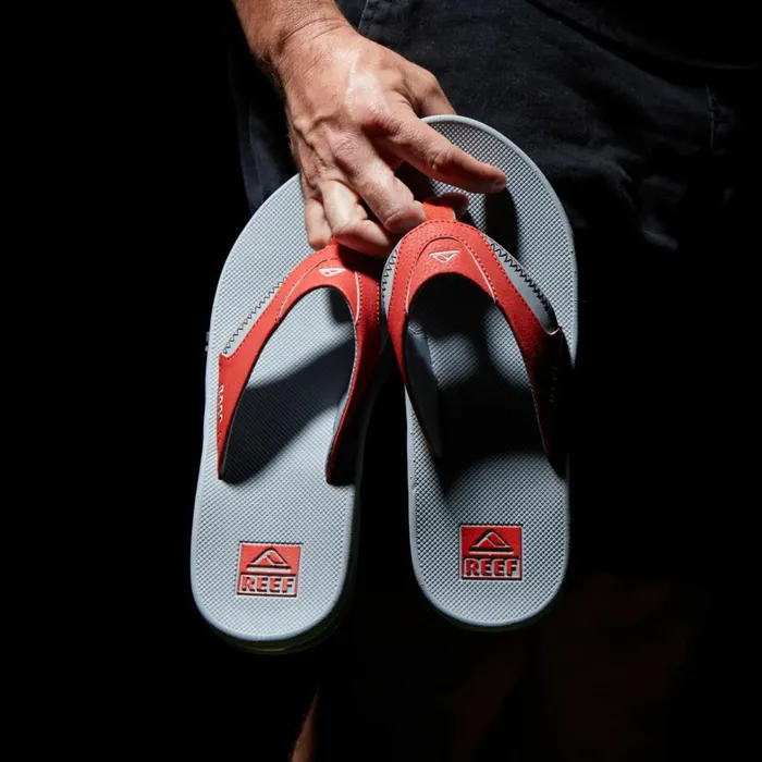 Reef Sandals Fanning Pregame Redgrey 8211 Men Reef Sandals Fanning Pregame Redgrey 8211 Men