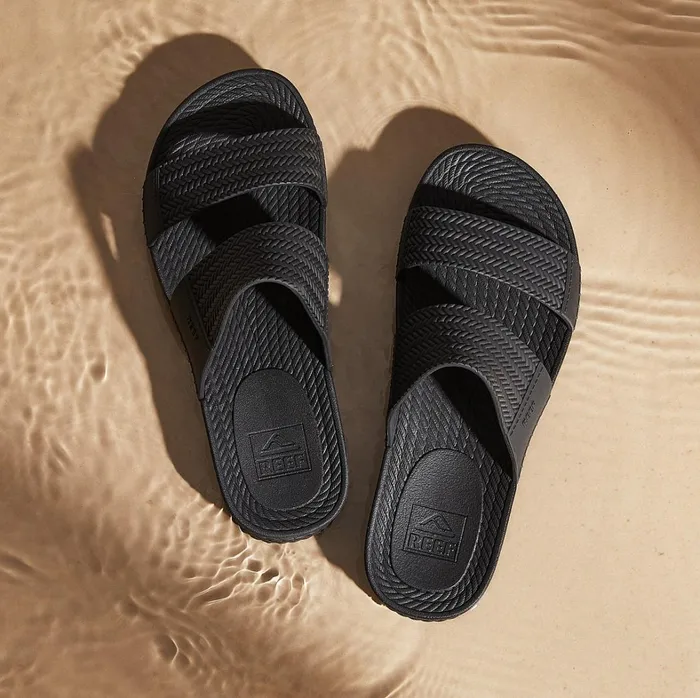 Reef Slides Water Vista Slide Black 8211 Women Reef Slides Water Vista Slide Black 8211 Women