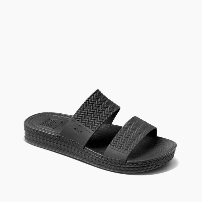 Reef Slides Water Vista Slide Black 8211 Women Reef Slides Water Vista Slide Black 8211 Women