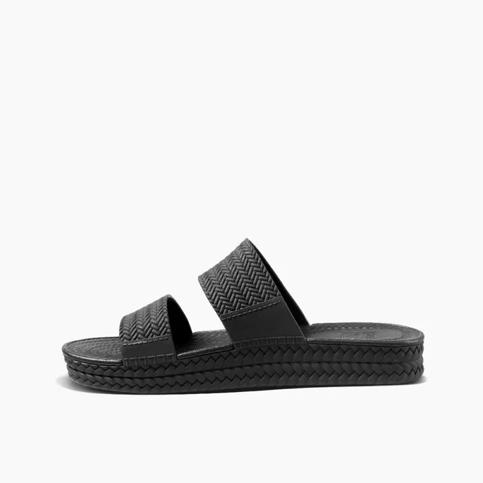Reef Slides Water Vista Slide Black 8211 Women Reef Slides Water Vista Slide Black 8211 Women
