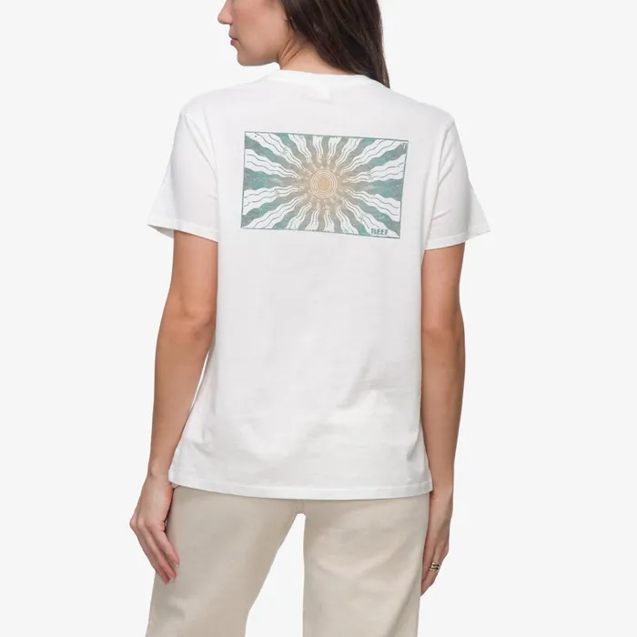 Reef TShirts Tanks and Dresses Ayesunrays Short Sleeve Tee Bright White 8211 Women Reef TShirts Tanks and Dresses Ayesunrays Short Sleeve Tee Bright White 8211 Women
