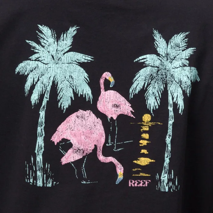Reef TShirts Tanks and Dresses Flamazing Crop Tee Caviar 8211 Women Reef TShirts Tanks and Dresses Flamazing Crop Tee Caviar 8211 Women