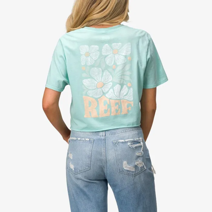Reef TShirts Tanks and Dresses Koda 18034 Crop Tee Eggshell 8211 Women Reef TShirts Tanks and Dresses Koda 18034 Crop Tee Eggshell 8211 Women