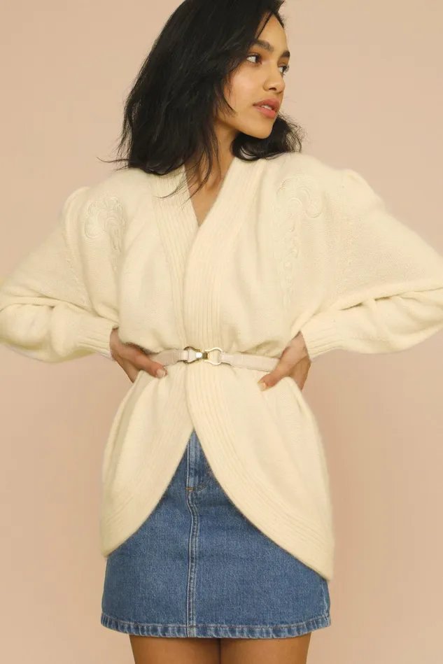 Rouje MARTINA Cardigan Ecru Women Knits