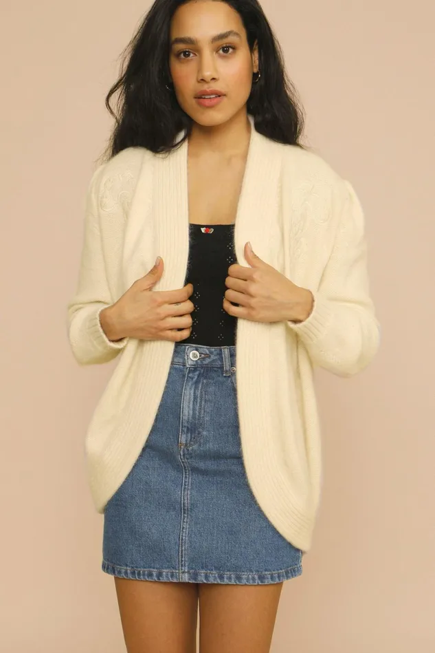 Rouje MARTINA Cardigan Ecru Women Knits