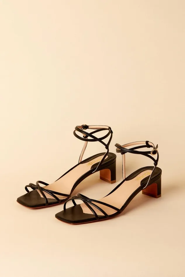 Rouje YOLAINE Sandals Nappa Noir Women Shoes