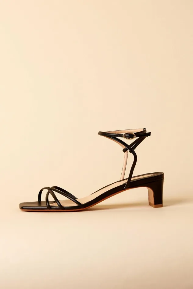 Rouje YOLAINE Sandals Nappa Noir Women Shoes