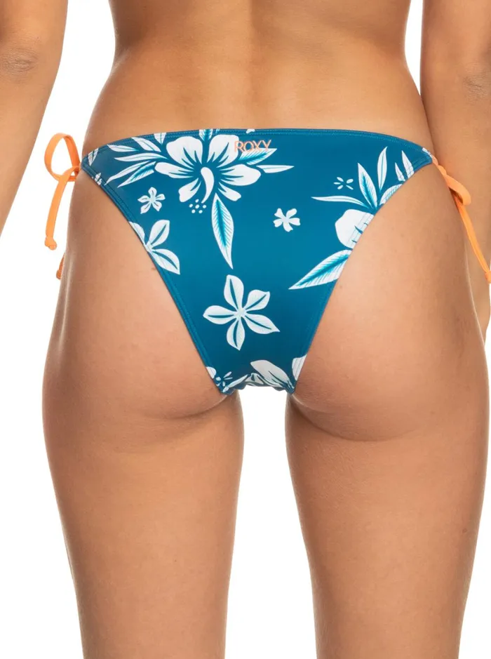 Roxy Active Swimsuits Roxy Life Reef Bloom Bikini Bottoms Moroccan Blue Alahia 8211 Women