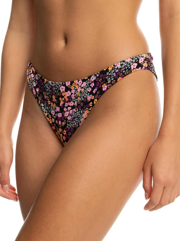 Roxy Bikini Bottoms Printed Beach Classics Cheeky Bikini Bottoms Anthracite Floral Daze 8211 Women