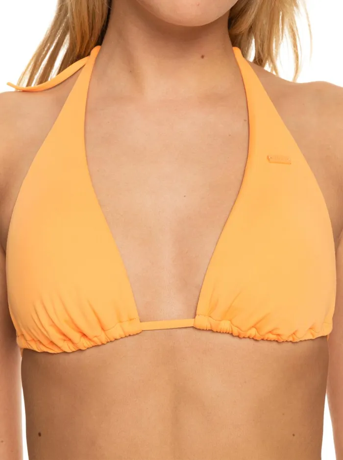 Roxy Bikinis Beach Classics Tiki Triangle Bikini Top Mock Orange 8211 Women