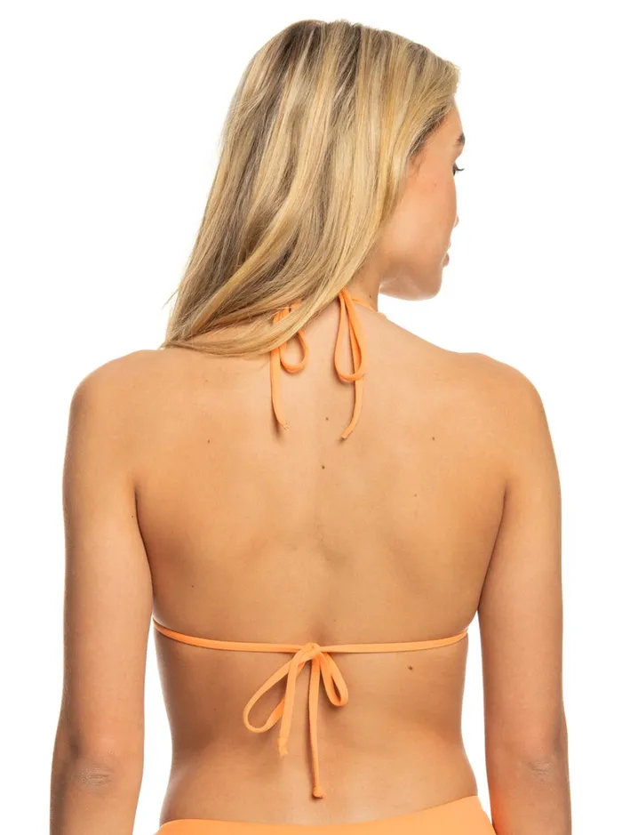 Roxy Bikinis Beach Classics Tiki Triangle Bikini Top Mock Orange 8211 Women