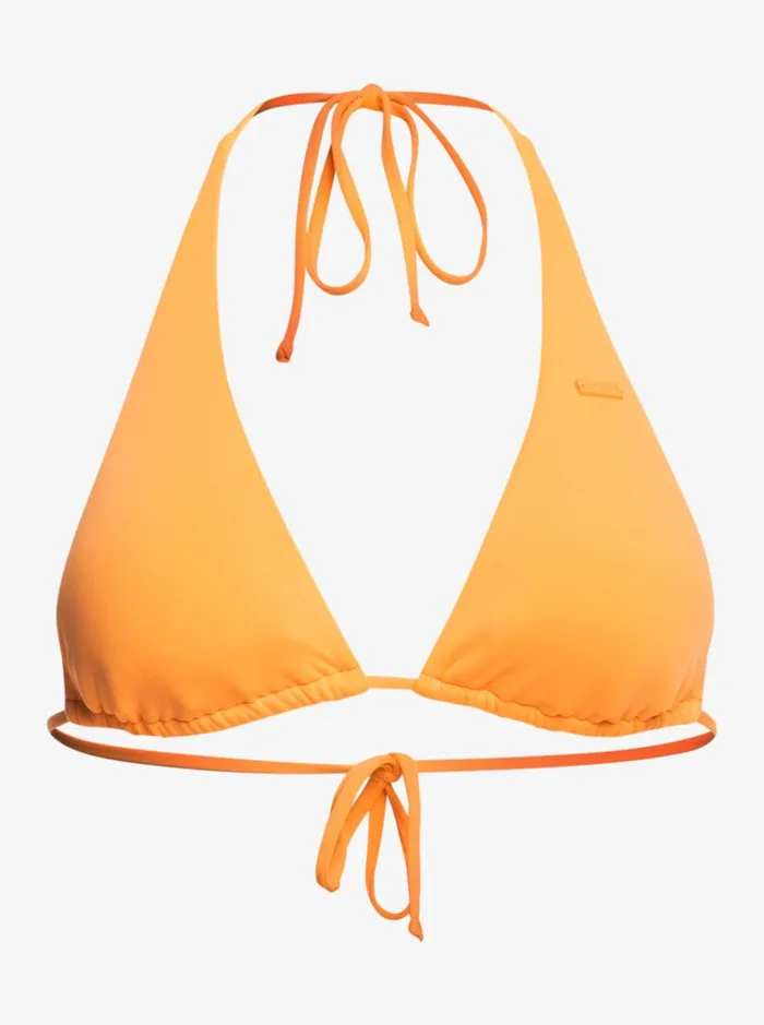 Roxy Bikinis Beach Classics Tiki Triangle Bikini Top Mock Orange 8211 Women
