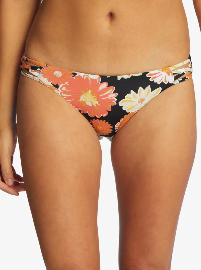 Roxy Bikinis Printed Beach Classics Hipster Bikini Bottoms Anthracite Boogie Chillen 8211 Women