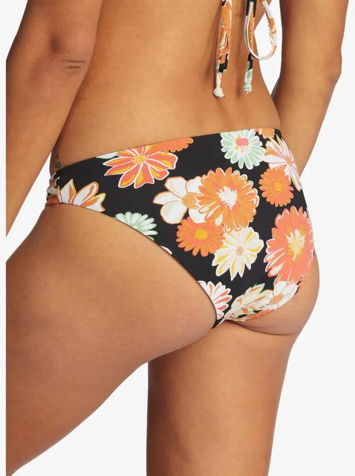 Roxy Bikinis Printed Beach Classics Hipster Bikini Bottoms Anthracite Boogie Chillen 8211 Women