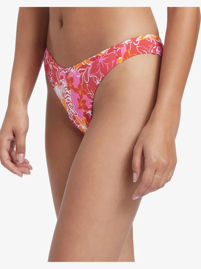 Roxy Bikinis Sea Spray Cheeky Bikini Bottoms Hilo Hibiscus 8211 Small 8211 Women