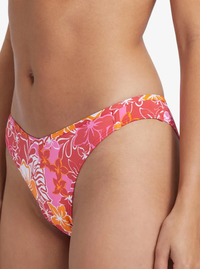 Roxy Bikinis Sea Spray Cheeky Bikini Bottoms Hilo Hibiscus 8211 Small 8211 Women