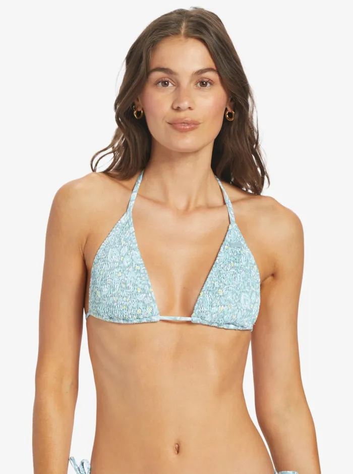 Roxy Bikinis Seaside Tropics Smock Tiki Tri Bikini Top Tourmaline Pretty Paisley 8211 Women Roxy Bikinis Seaside Tropics Smock Tiki Tri Bikini Top Tourmaline Pretty Paisley 8211 Women
