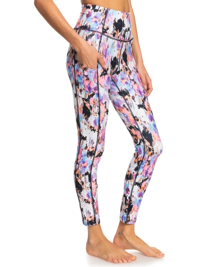 Roxy Bottoms Heart Into It Technical Leggings Anthracite Tenderness 8211 Women