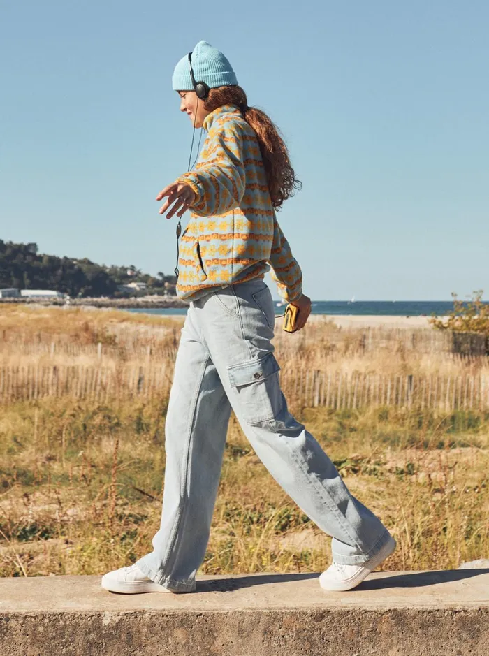 Roxy Jeans and Pants Girl039s 416 Celestial Dancer Cargo Pants Light Blue 8211 Women