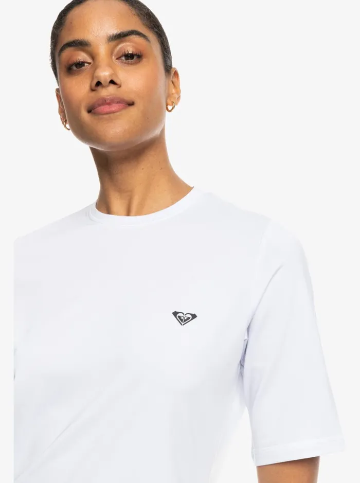 Roxy Rashguards New Enjoy Waves Long Sleeve Rashguard Bright White 8211 Women