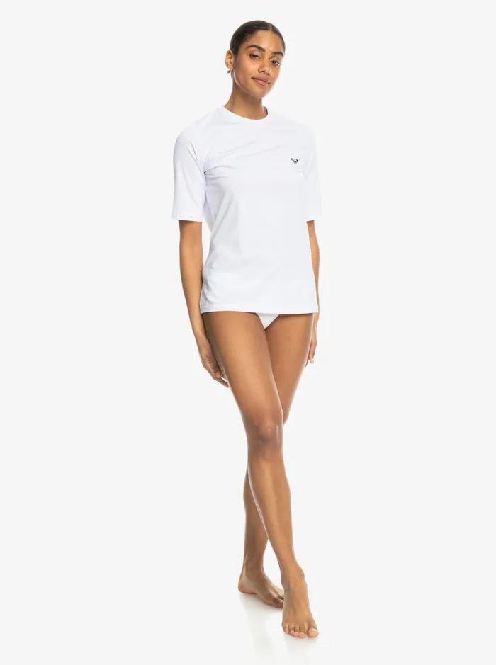 Roxy Rashguards New Enjoy Waves Long Sleeve Rashguard Bright White 8211 Women