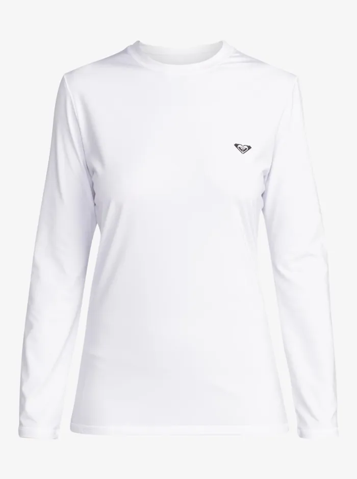 Roxy Rashguards New Enjoy Waves Long Sleeve Rashguard Bright White 8211 Women