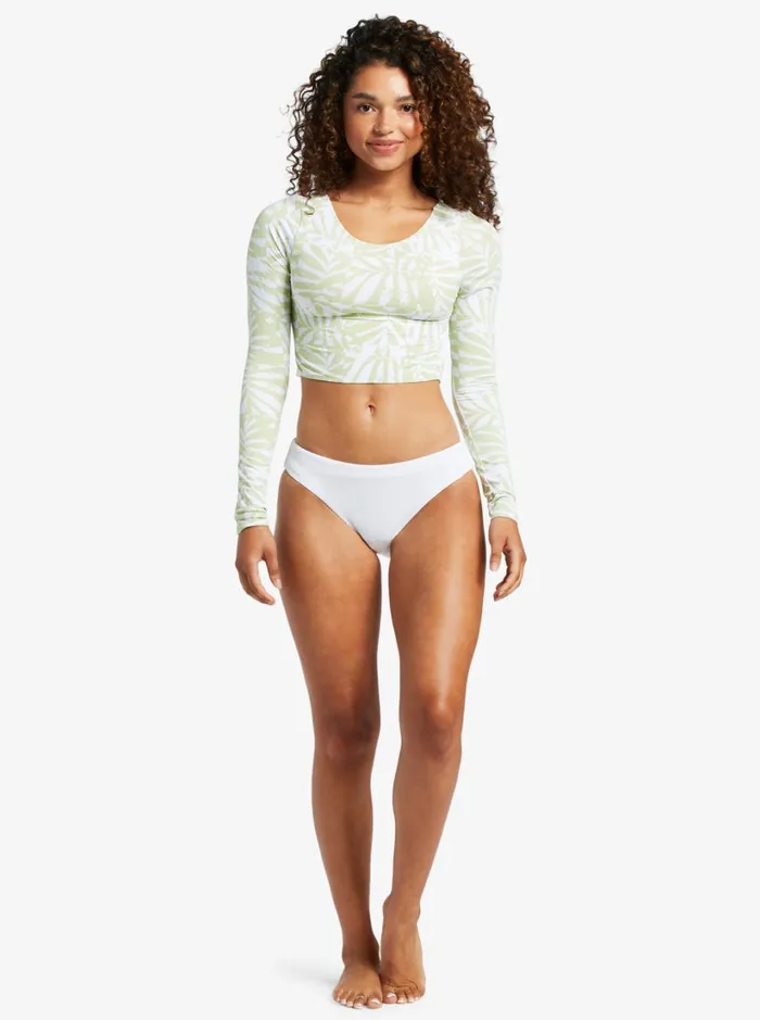 Roxy Rashguards Waves For Days Long Sleeve UPF 50 Rashguard Seacrest Hot Tropics 8211 Women