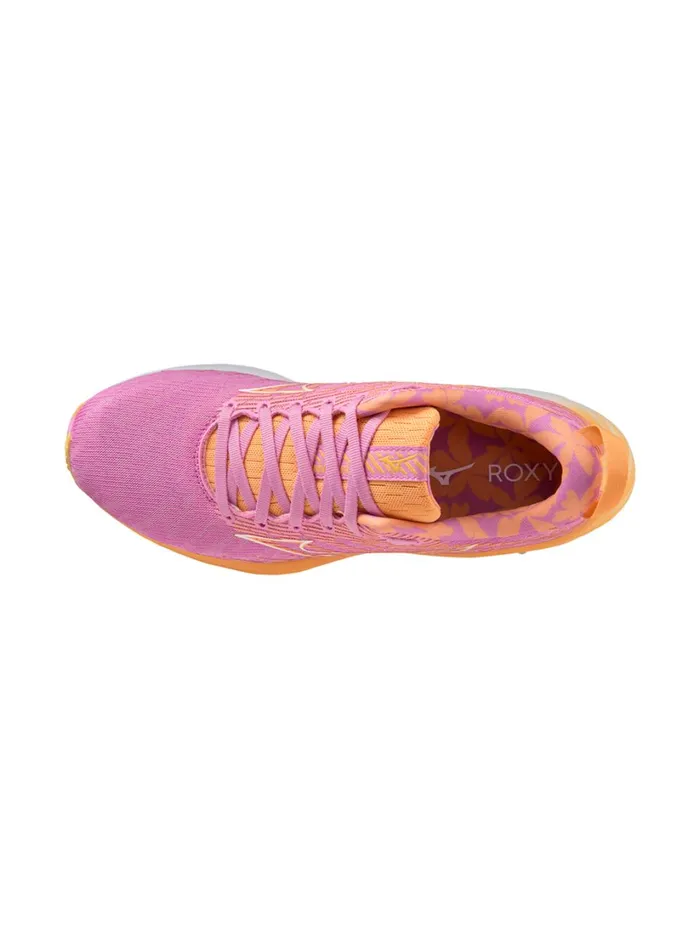 Roxy Running ROXY X MIZUNO Wave Rider 26 Running Shoes B071 Pink 8211 Women