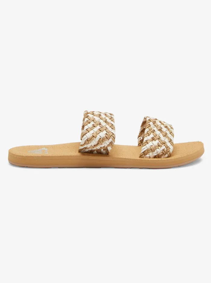 Roxy Sandals Porto Slide Slider Sandals Natural 8211 Women