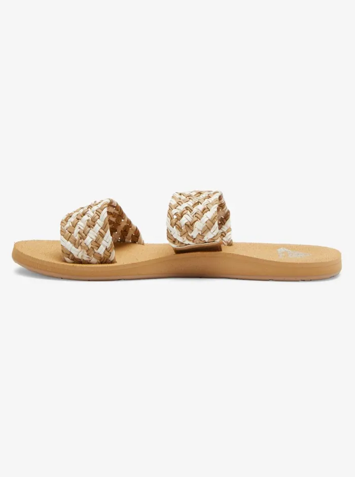 Roxy Sandals Porto Slide Slider Sandals Natural 8211 Women